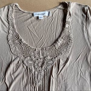 CK Beige Blouse - Size XS